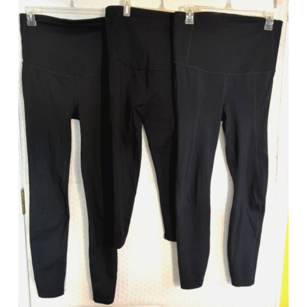 GAP Maternity Sculpt & Compression Black Pointe Leggings Sz S Lot of 3